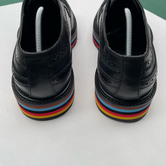 Paul Smith Artist Stripe Sole Leather brogue derby shoes/ Size 11/ Made in Italy main image 6
